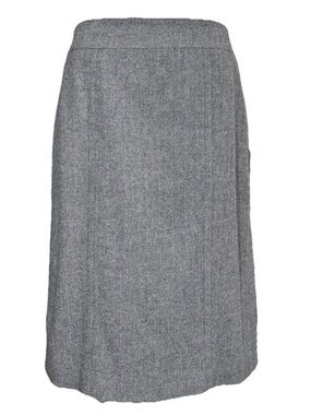 Banana Republic Gray Herringbone Wool Blend Pencil Skirt Size 6 Workwear Office